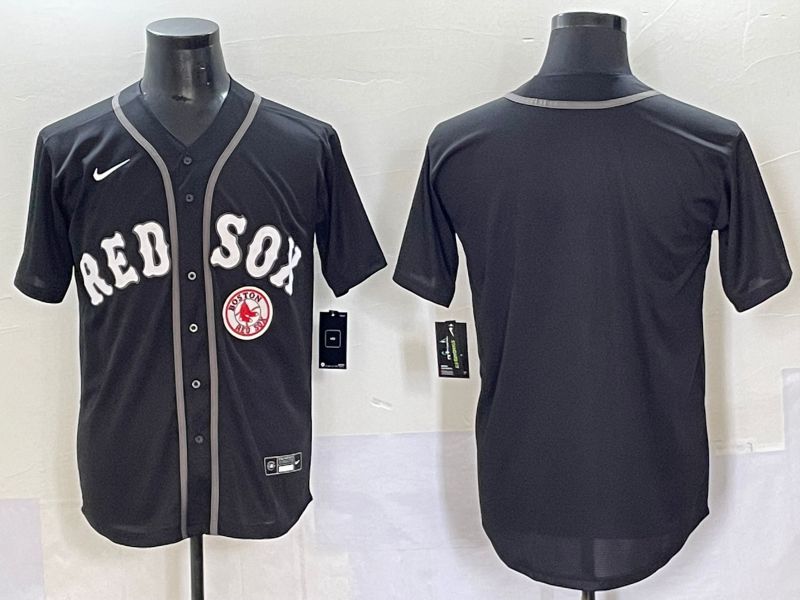 Men 2025 Boston Red Sox Blank Black Game Nike MLB Jersey style 7033->boston red sox->MLB Jersey